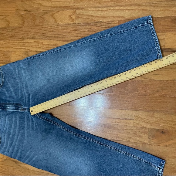 Levi’s Men 559 38 x 32 Blue Jeans Relaxed Straight Distressed Whiskers - Picture 12 of 15